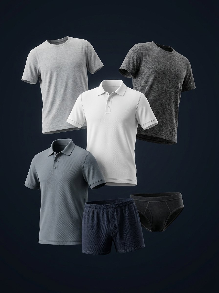 Knit Garments - T-shirts, Polo Shirts, Underwear