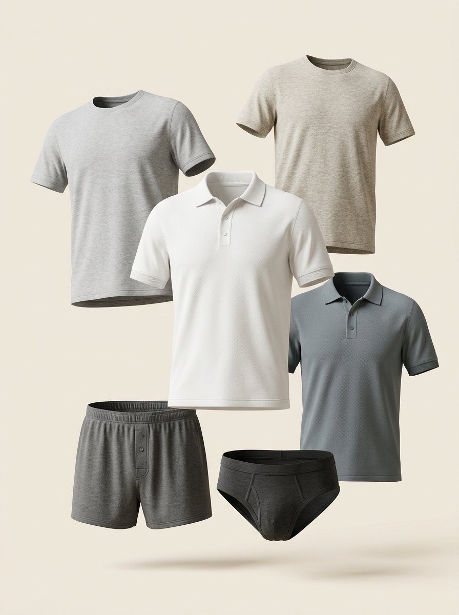 Knit Garments - T-shirts, Polo Shirts, Underwear
