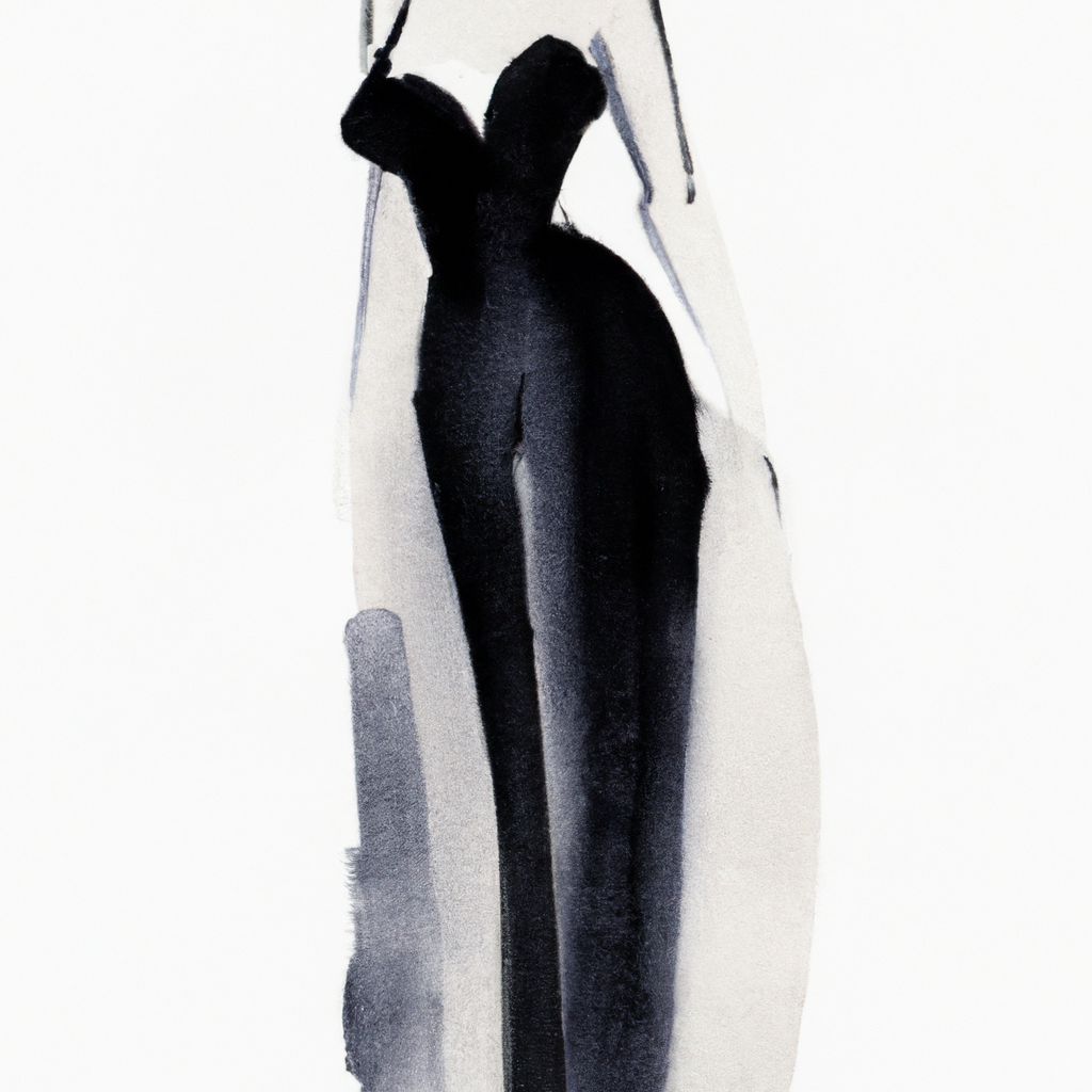 elegant woman in a black dress watercolo 1024x1024 86740910